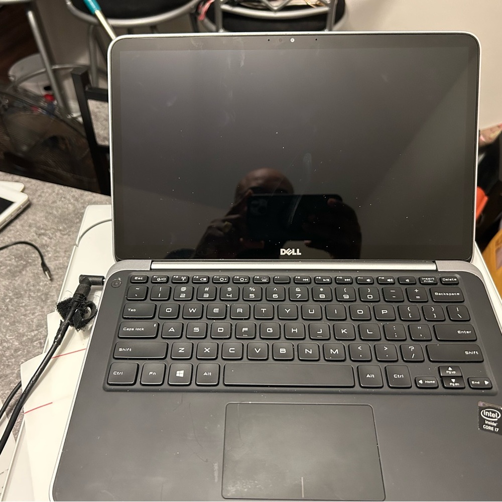 Dell Black Ultrabook Sleek Design Matte Finish